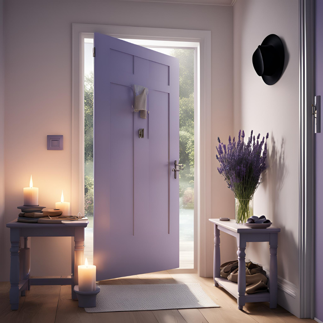 feng-shui-e-o-hall-de-entrada Opte por aromas suaves e relaxantes, como lavanda ou eucalipto, que ajudam a acalmar os sentidos e promovem uma sensação de bem-estar.